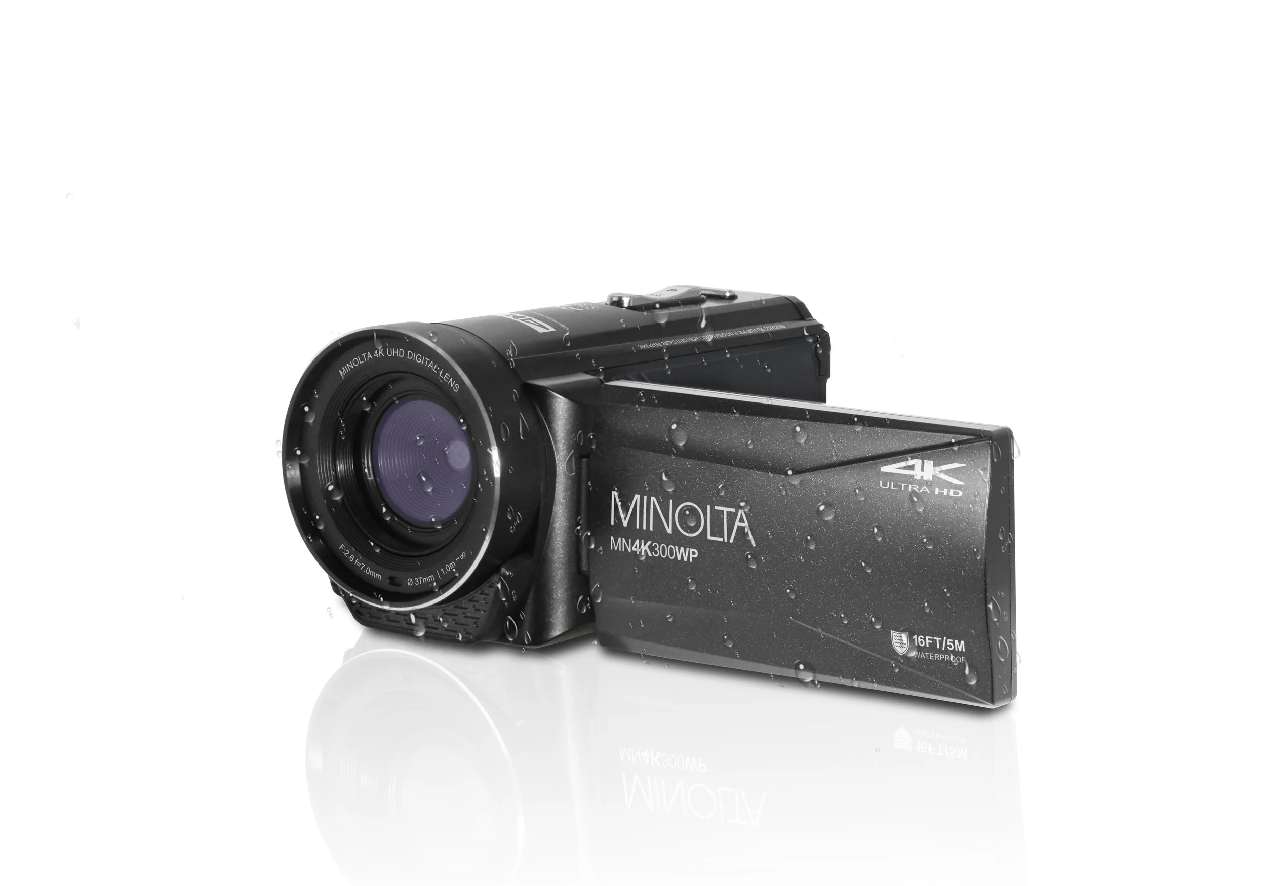 MN4K300WP 4K Ultra HD / 56 MP Waterproof Camcorder — Minolta Digital MN4K300WP 4K Ultra HD / 56 MP Waterproof Camcorder — Minolta Digital